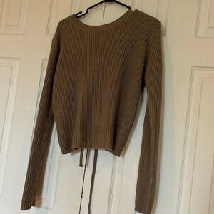 UB Tan long sleeve sweater  Sz